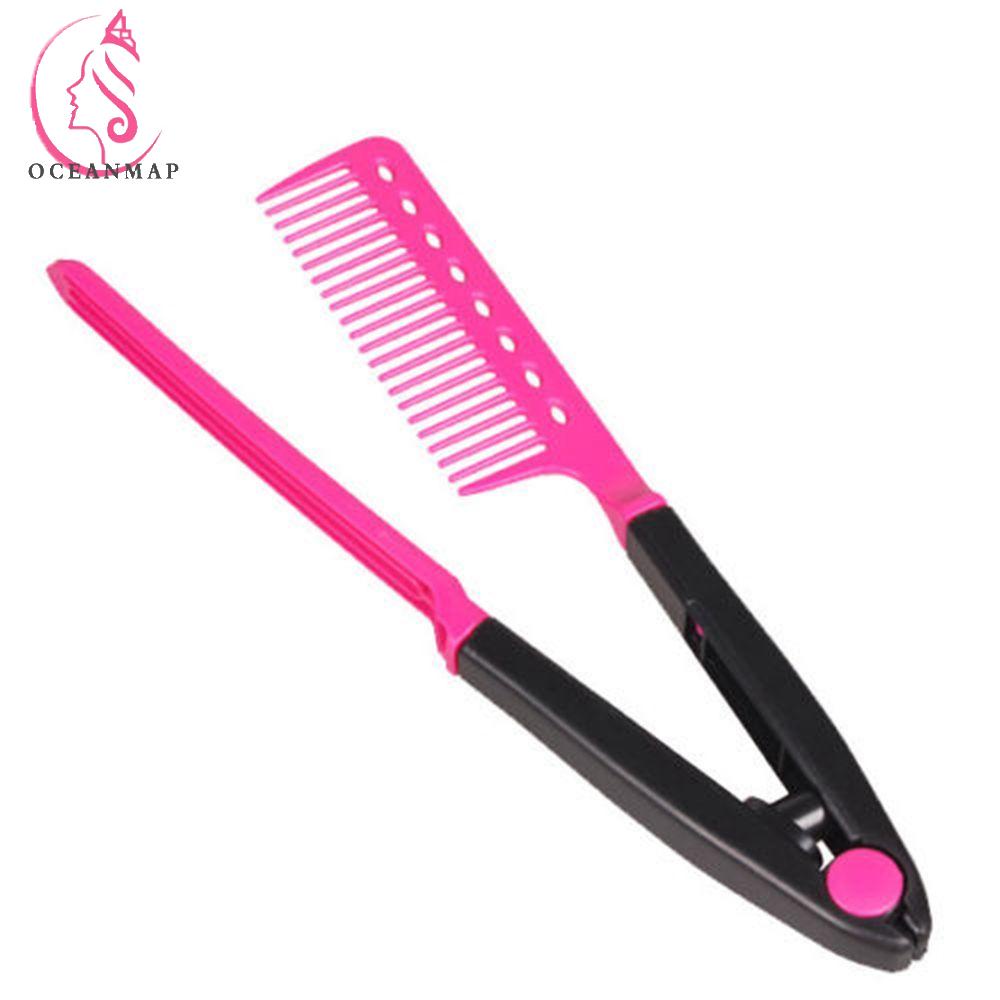 OCEANMAP Lược Chải Thẳng Tóc Có Thể Gấp Gọn Tiện Dụng