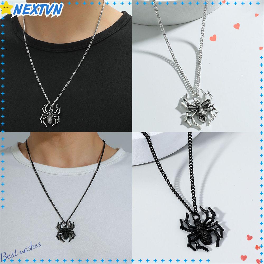 NEXTVN Vòng cổ Mạ Bạc Mặt Nhện Thời Trang