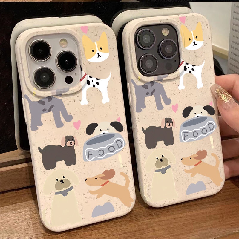 Ốp Điện Thoại Mềm Chống Sốc In Hình Chú Cún Đơn Giản Cho Iphone 11 12 14Promax 137 8 PRDI