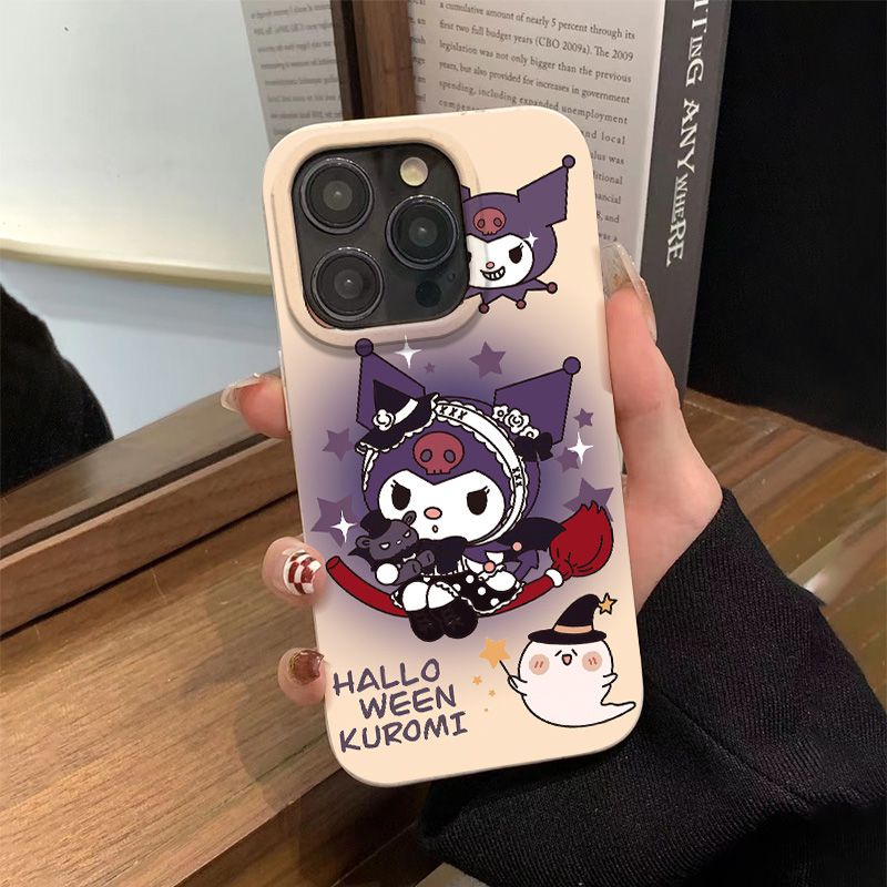 Ốp Điện Thoại Mềm Chống Sốc In Hình Quỷ Đen Đơn Giản Cho iPhone12 14pro1113 max 8pl 7 B9NU