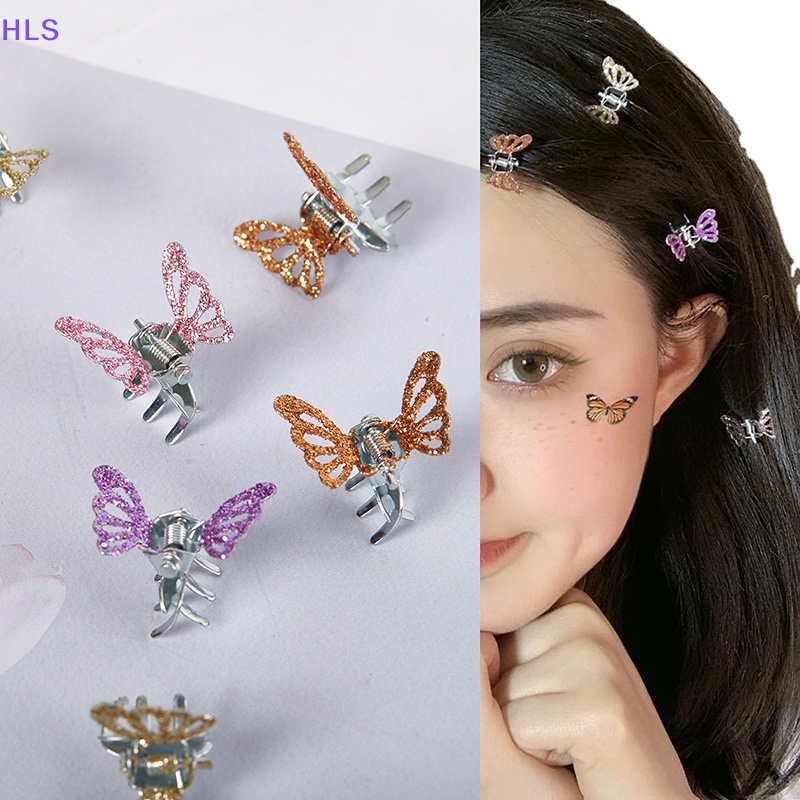 Set 2 Kẹp Tóc Càng Cua Nhỏ Hình Bướm Dễ Thương Thời Trang Cho Nữ