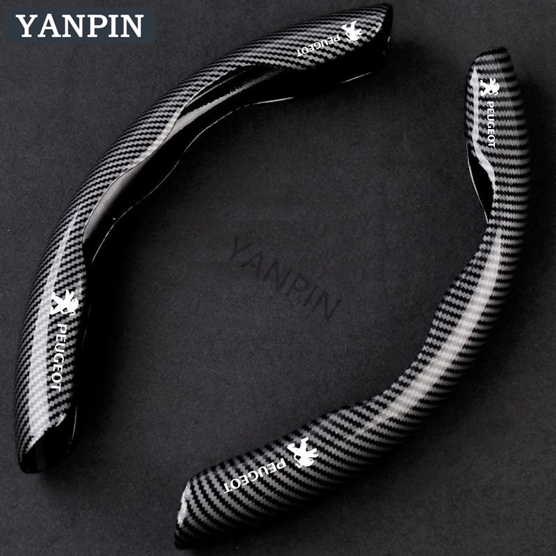Vỏ Bọc Vô Lăng Xe Hơi Peugeot 2008 3008 4008 5008 308 408 508 301 Bằng Sợi Carbon