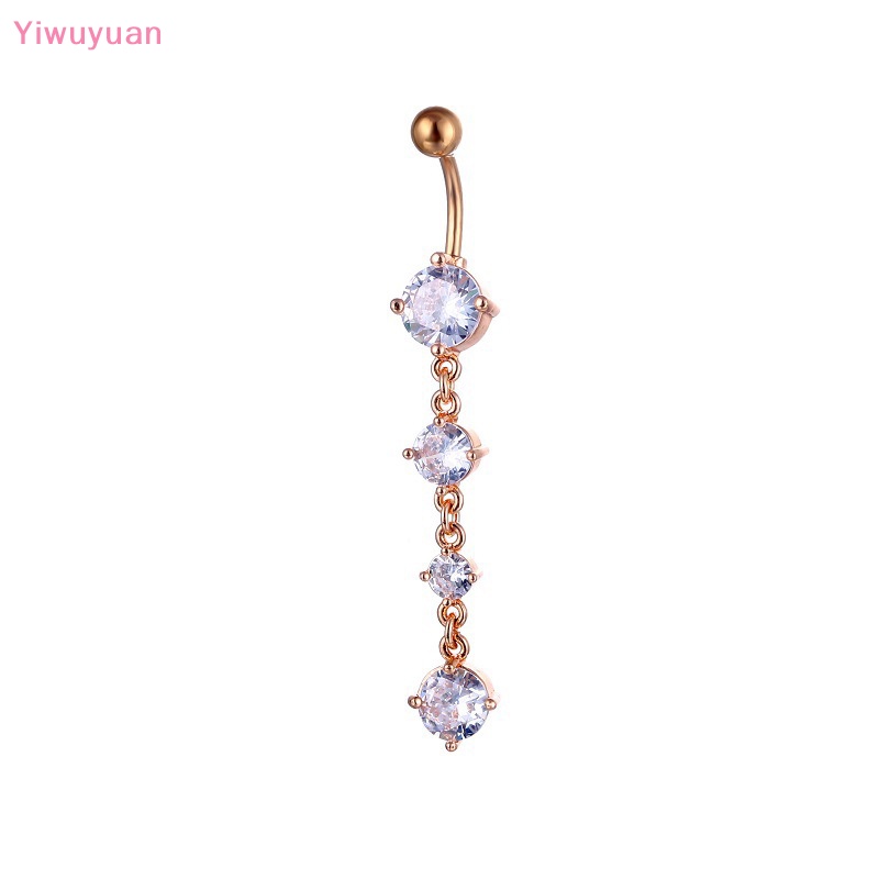 Khuyên Rốn Đính Đá Zircon Thời Trang Mới Cho Nữ