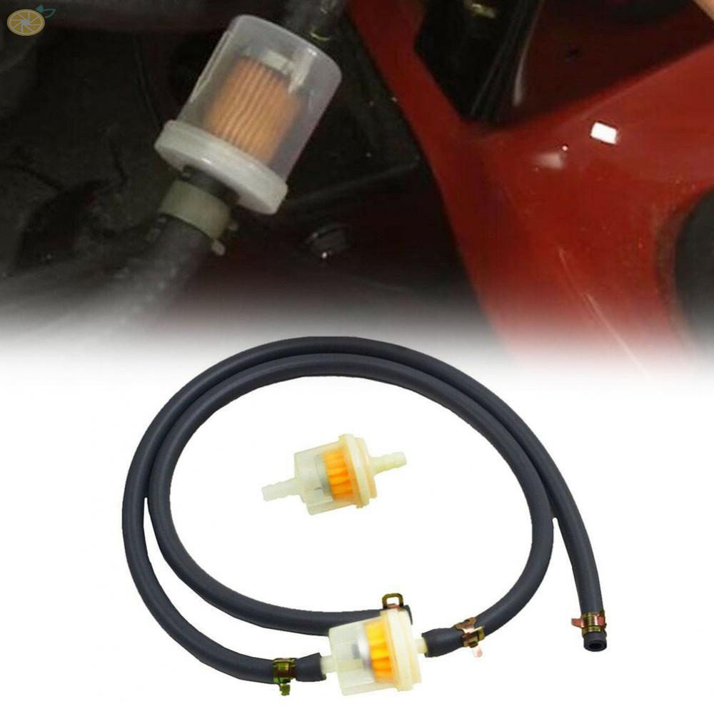 【VARSTR】Fuel Line Hose 1/4\"in 2pcs Filters 2pcs Fuel Line Hose 395051R 4pcs Clamps