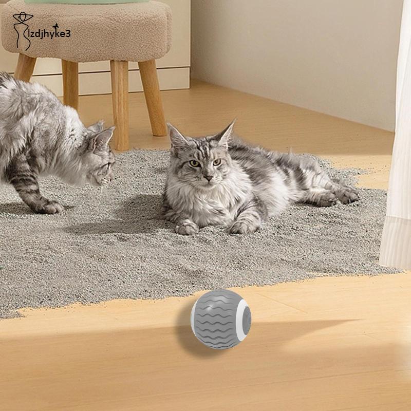 Đồ Chơi Bóng Lăn Tương Tác Tự Động 2 Chế Độ Kèm Sạc USB Chuyên Dụng Cho Mèo Cưng Cỡ Nhỏ / Vừa / Nhỏ