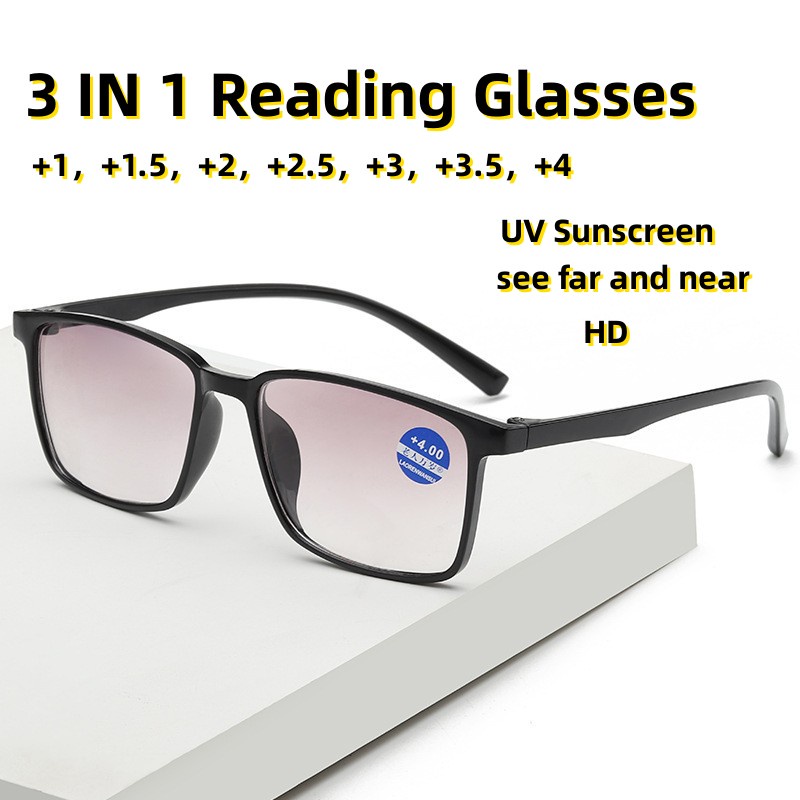 Kính đọc/kính râm/uv sunscreen/see far và near/wear walking glasses/0-400
