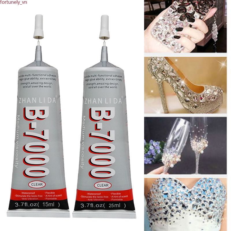 【Sẵn sàng】 Nâng cấp Chất kết dính mạnh đa chức năng Tự làm Super Keo siêu B7000 Shell Rhinestone Chống thấm nước