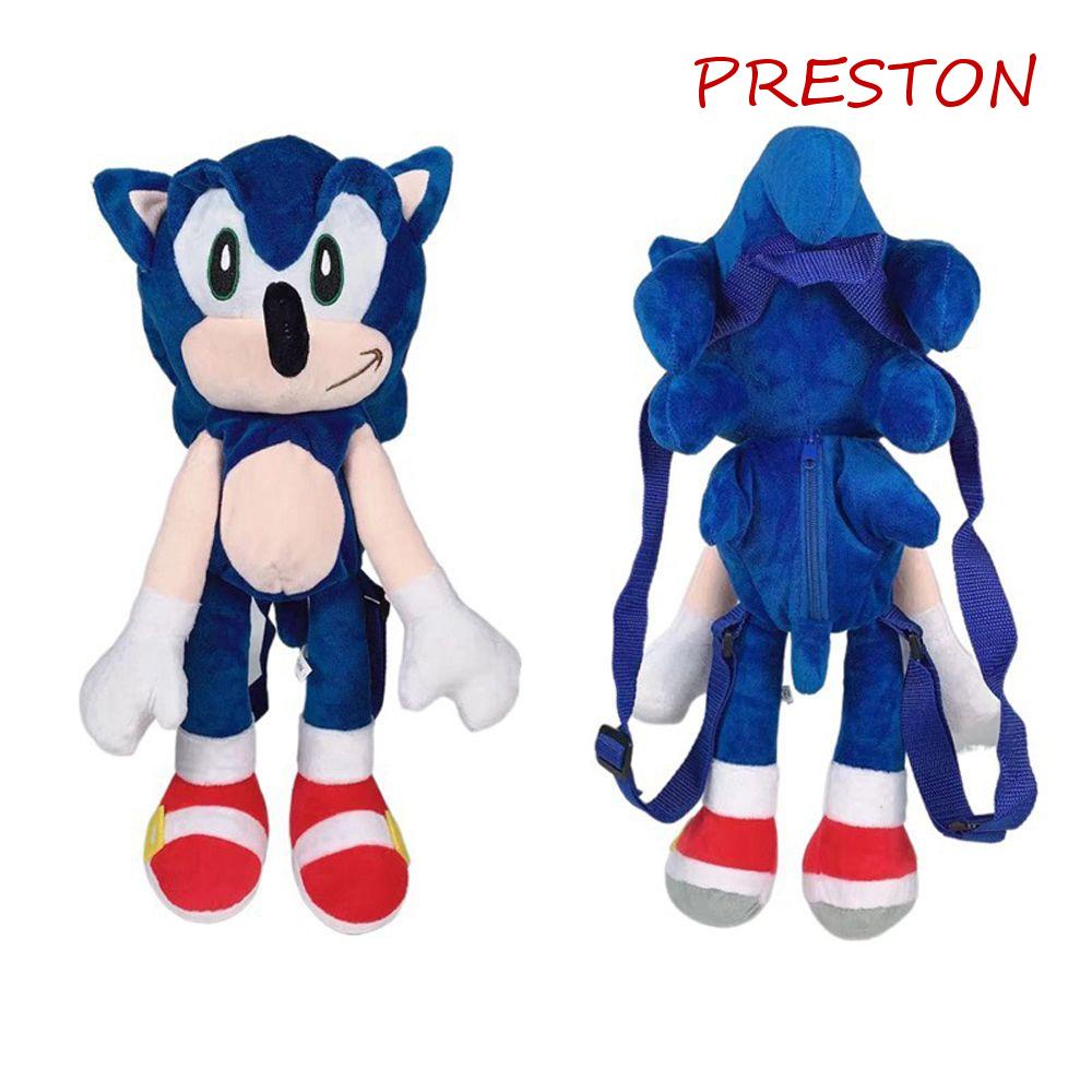 Ba Lô Nhồi Bông Mềm Mại Hình Sonic Đáng Yêu