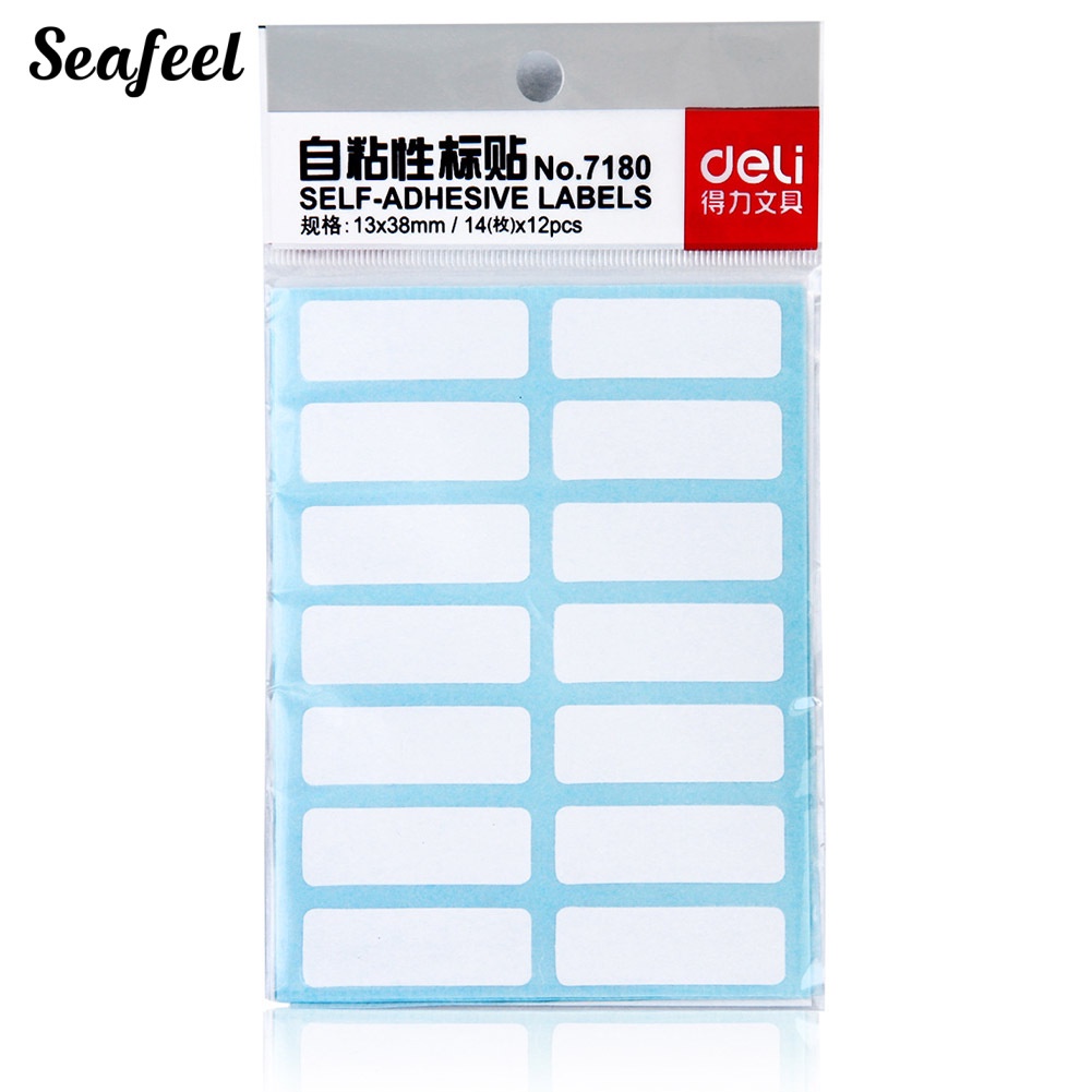 Set 168 Nhãn Dán Ghi Tên Tự Dính Tiện Dụng Cho Học Sinh / Văn Phòng