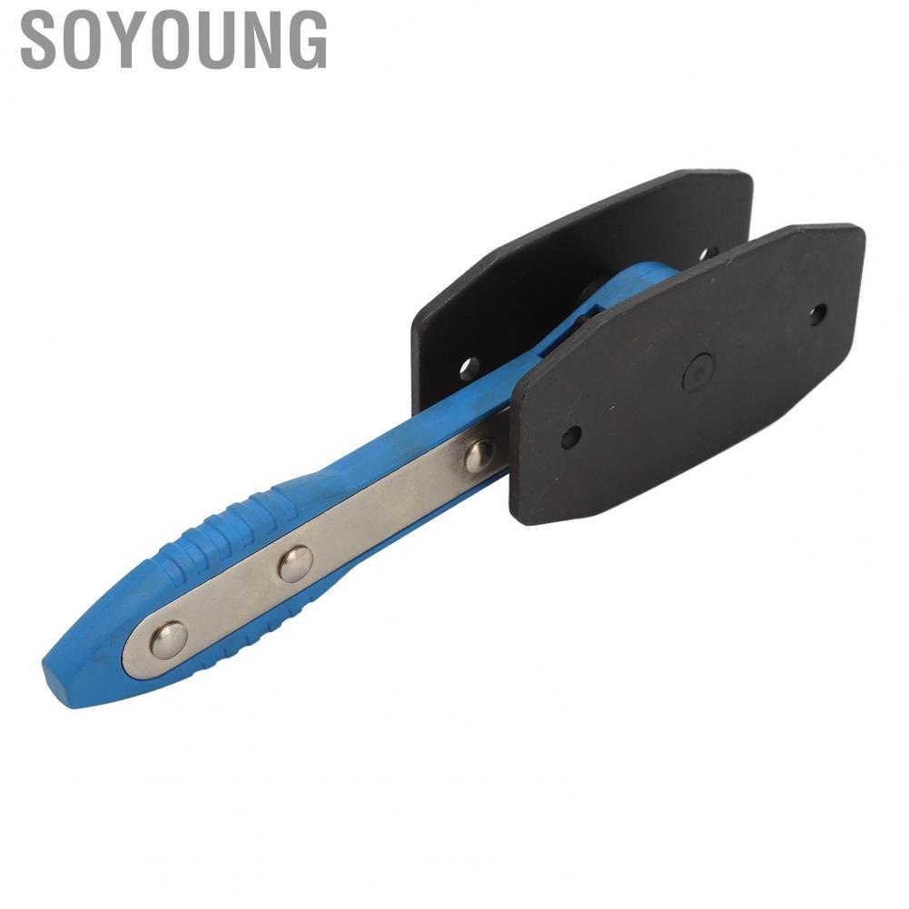 Soyoung Brake Caliper Press Tool Ratchet Wrench Spreader Tools Blue with 2 Pairs Of Plates for Most Trucks Vehicles