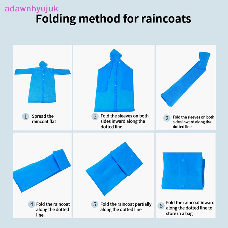 Áo Mưa Dày Dặn Chống Thấm Nước Có Mũ Trùm Tiện Dụng Cho Nam Và Nữ