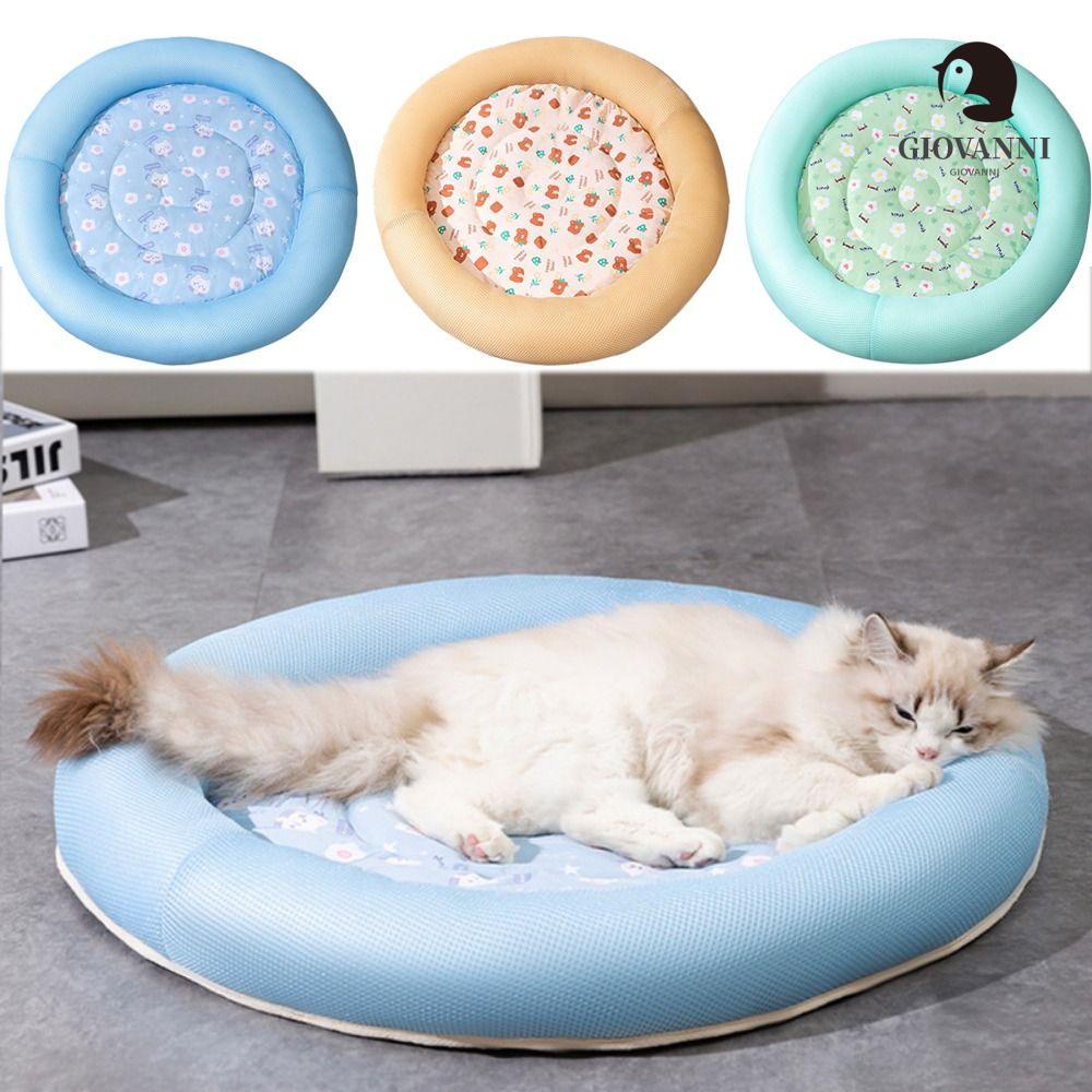 Goivanni Đệm Ngủ Hình Tròn Mềm Mại Thoáng Khí Thoải Mái Dành Cho Cún Cưng
