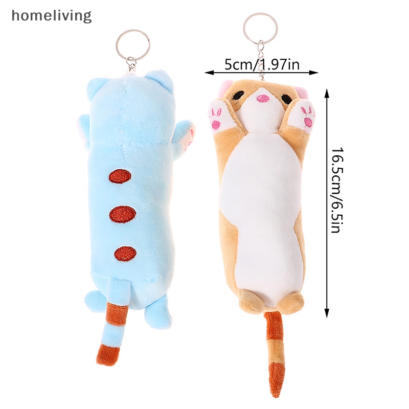 Móc Khóa Hình Mèo Nhồi Bông Mềm Mại Đáng Yêu