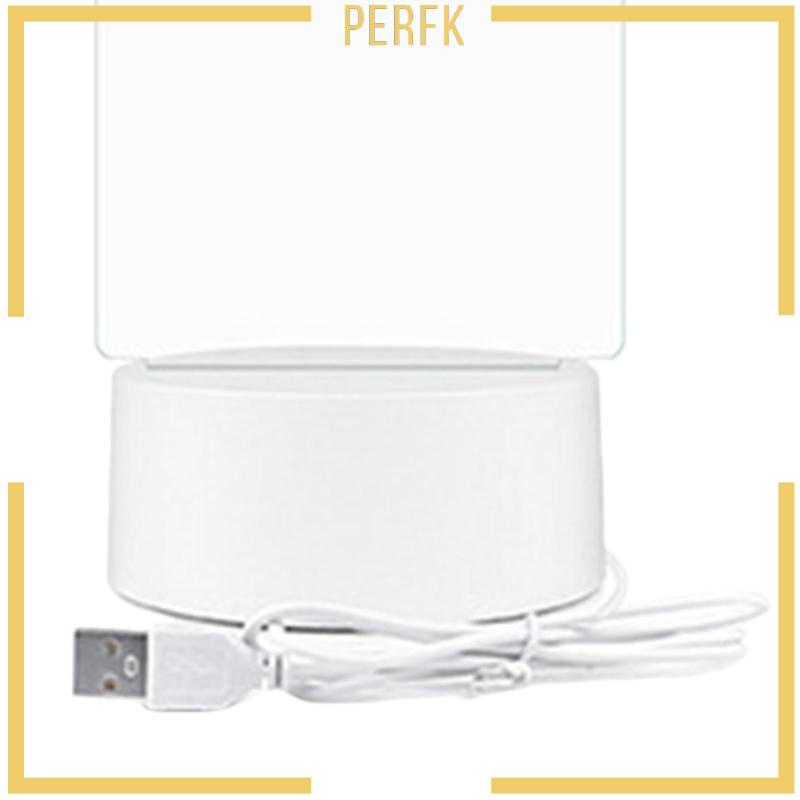 Bảng Viết Có Đèn LED Và Giá Đỡ Ghi Chú Bằng Acrylic Trong Suốt Tiện Dụng Cho Trường Học / Quán Bar