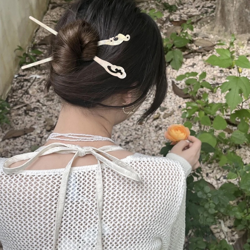 Trâm Cài Tóc Acrylic Màu Xanh Lá Cổ Điển Thời Trang Hè 2023 Dành Cho Bạn Gái