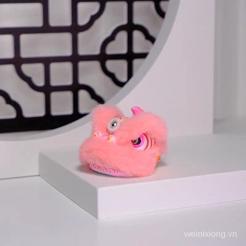 Mặt Dây Chuyền Hình Đầu Sư Tử Nhảy Múa Trang Trí Xe Hơi