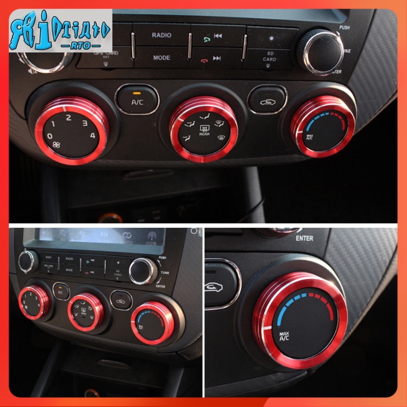 Vỏ Bọc Nút Điều Khiển Máy Điều Hòa Xe Hơi Kia K3 Cerato YD S Sport + Forte S LX 2017 2018