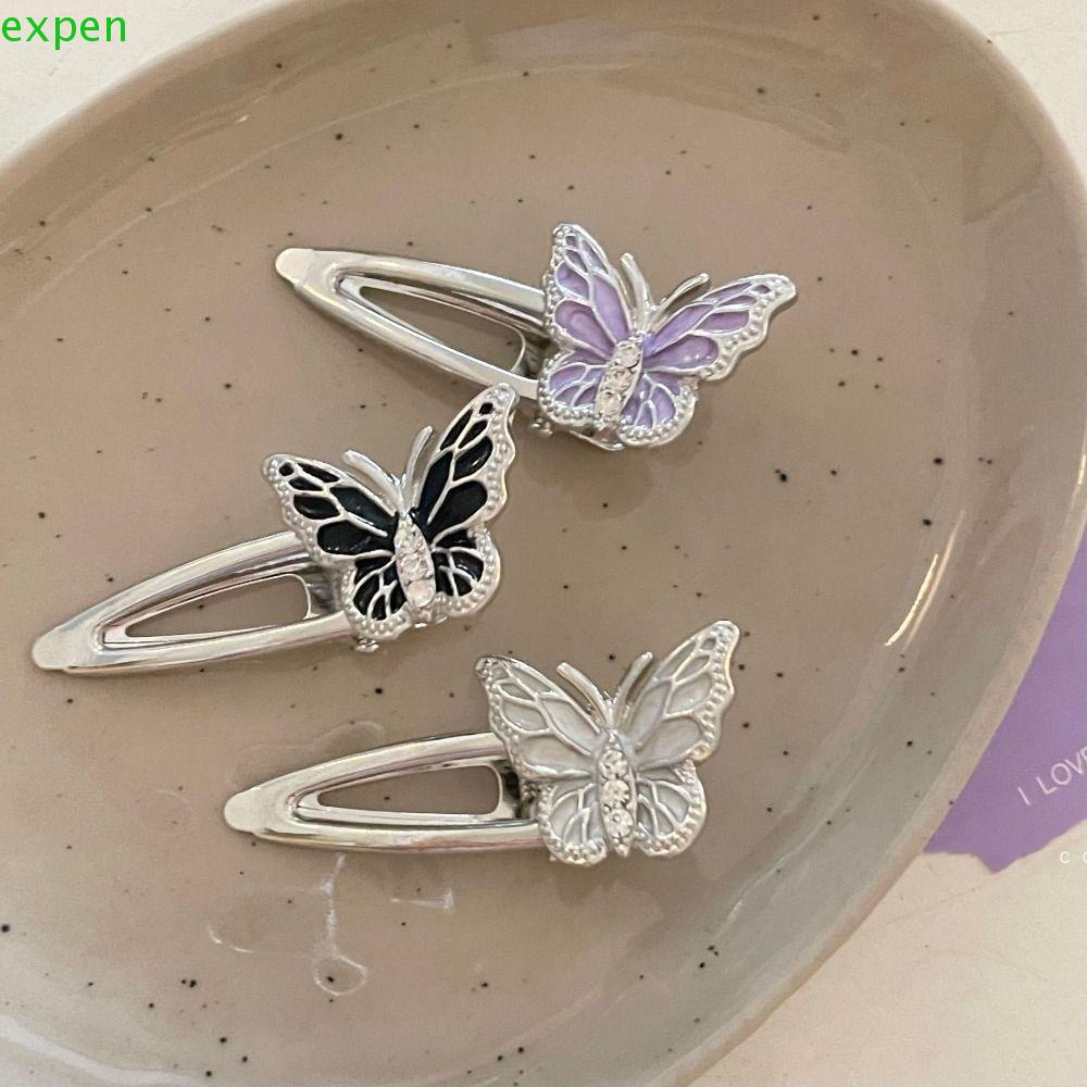 Kẹp Tóc Hình Bướm Bằng Kim Loại Dành Cho Nữ