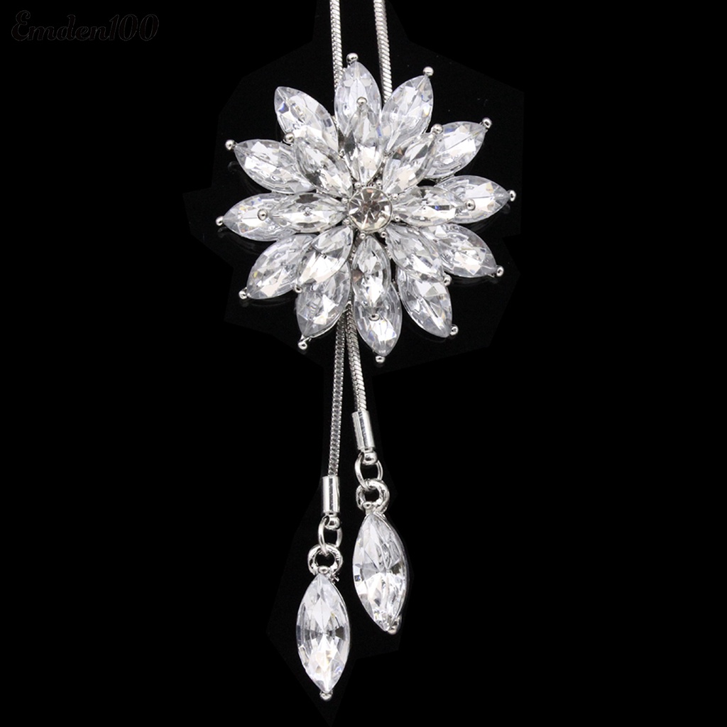 Vòng cổ Mặt Hoa Tuyết Đính Đá Thời Trang Cho Nữ