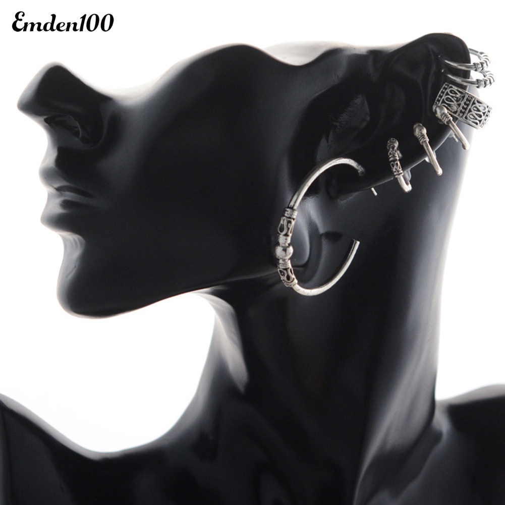 Bộ 7 Khuyên Tai Nữ Phong Cách Retro Đáng Yêu