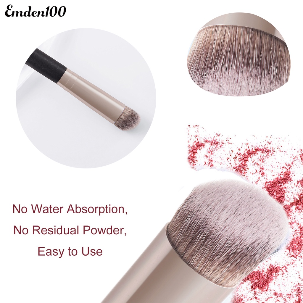 Emden Cọ Trang Điểm Làm Đẹp Có Thể Tái Sử Dụng Thoải Mái Cuộc Sống Dài Dễ Vệ Sinh Phụ Kiện Đồng Phục Lông Mềm Không Lem Cho Novice