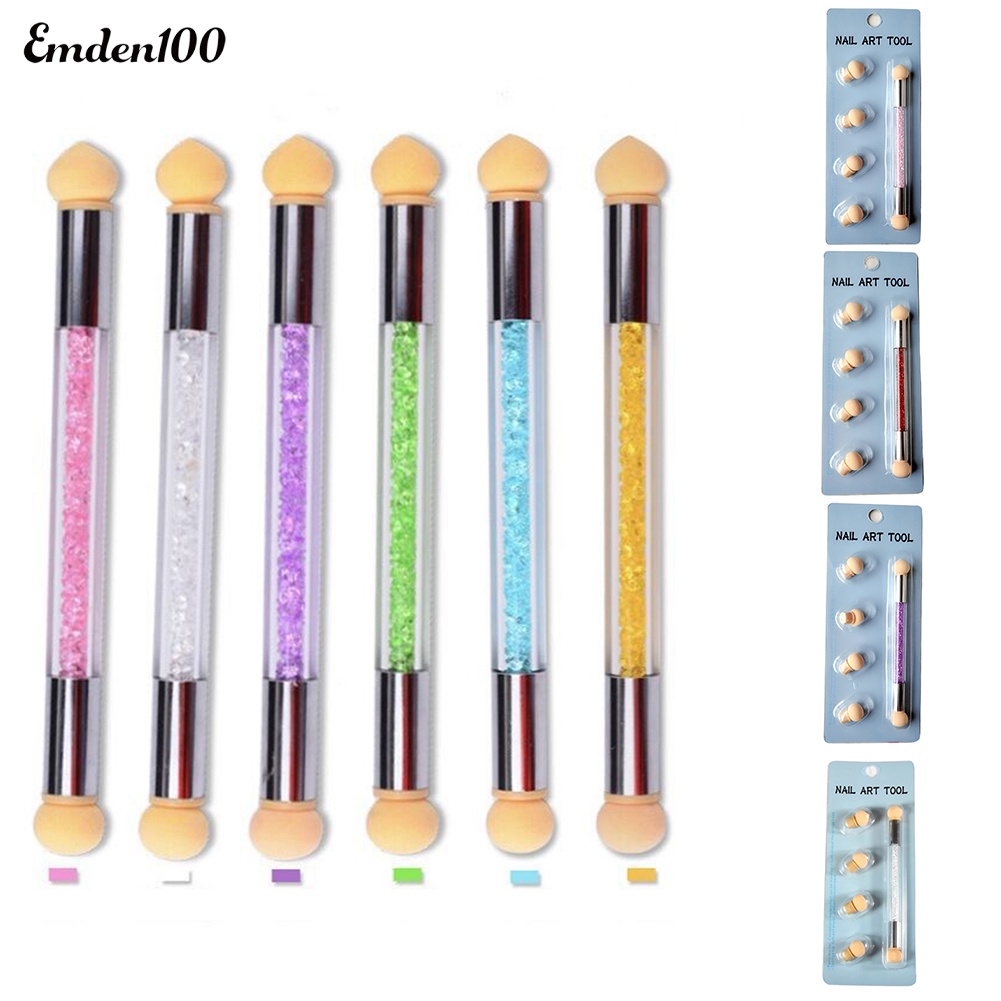 Bút Mút Hai Đầu Di Động Không Nhòe Dùng Vẽ Móng Nghệ Thuật