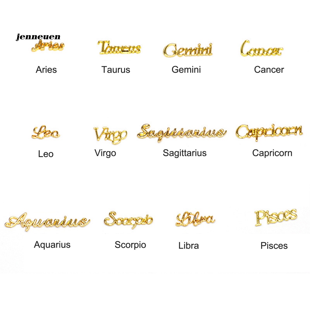 Set 12 Phụ Kiện Trang Trí Móng Tay Nghệ Thuật Hình Chòm Sao Lấp Lánh Cho Nữ