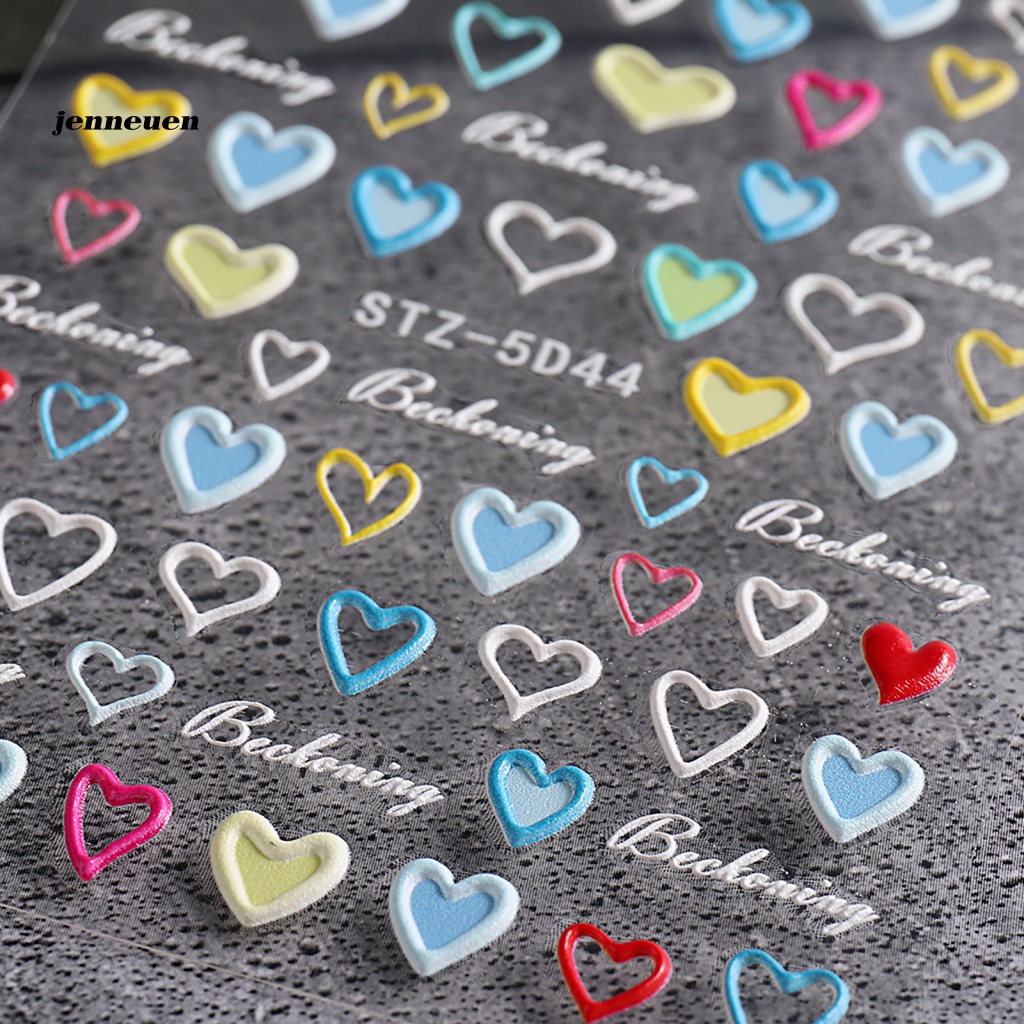 Miếng Dán Trang Trí Móng Tay Họa Tiết Chữ Tiếng Anh 5D Nhiều Kiểu Độc Đáo Thời Trang