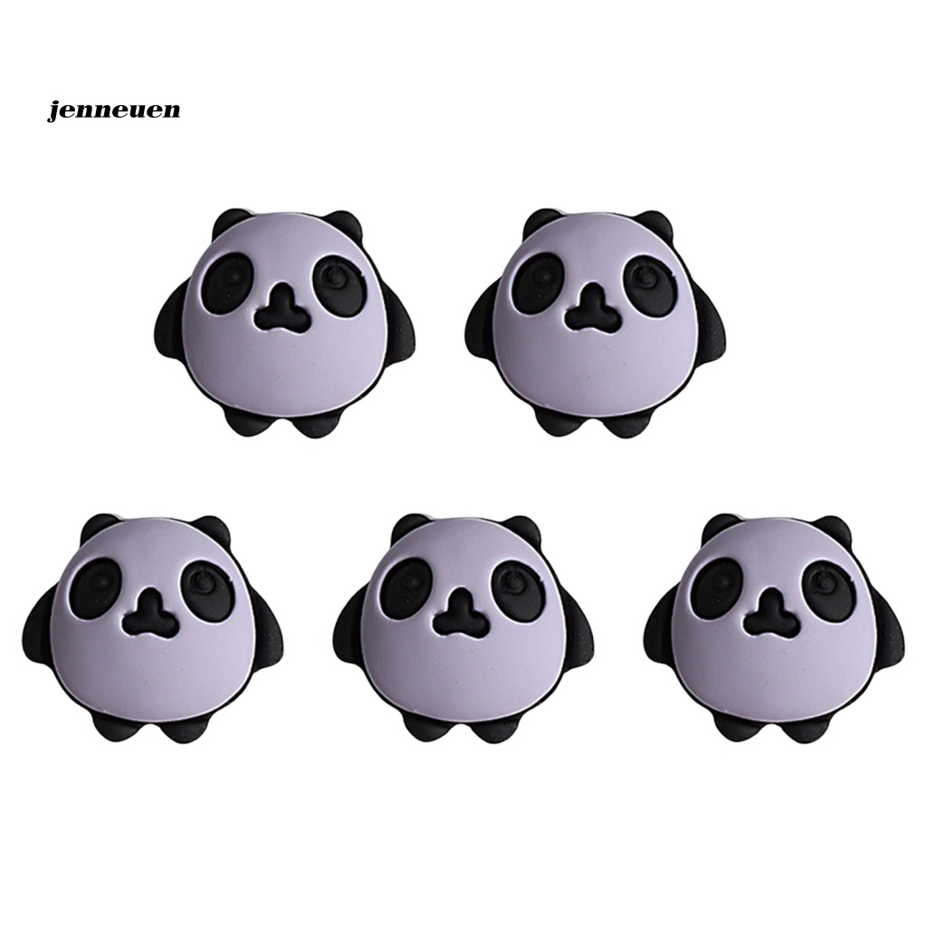 Set 5 Phụ Kiện Trang Trí Móng Tay Hình Bánh Macaroon Gấu Trúc Không Phai Màu