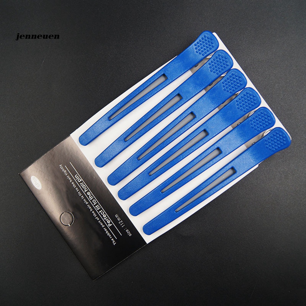 Set 6 Kẹp Tóc Mỏ Vịt Nhiều Màu Chống Trượt