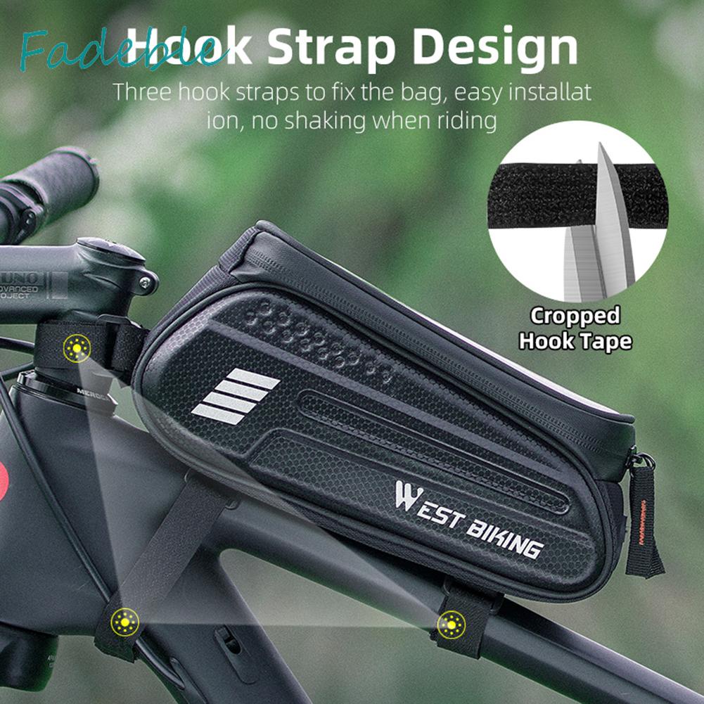 Túi Đựng Đồ Gắn Khung Xe Đạp Chống Nước Có Lỗ Tai Nghe 1.5L