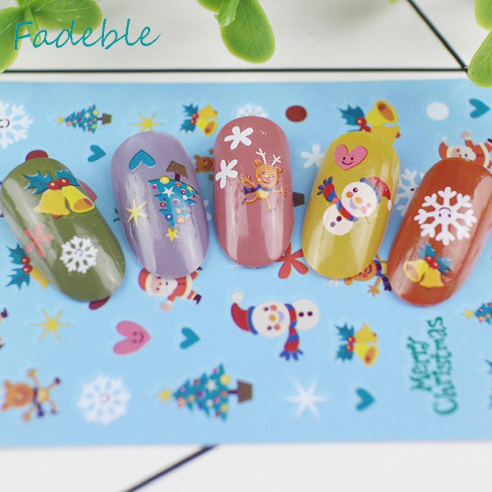 Bộ 12 Miếng Dán Trang Trí Móng Tay Họa Tiết Hoạt Hình Dễ Sử Dụng DIY