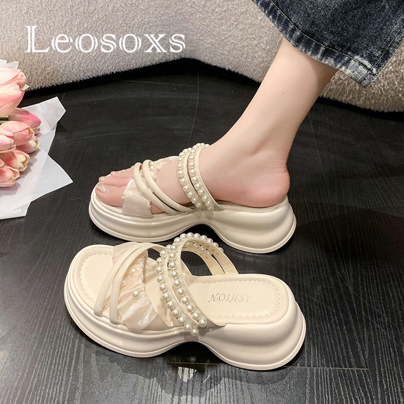 Dép đế bánh mì LEOSOXS 071813 chống trượt thời trang dành cho nữ