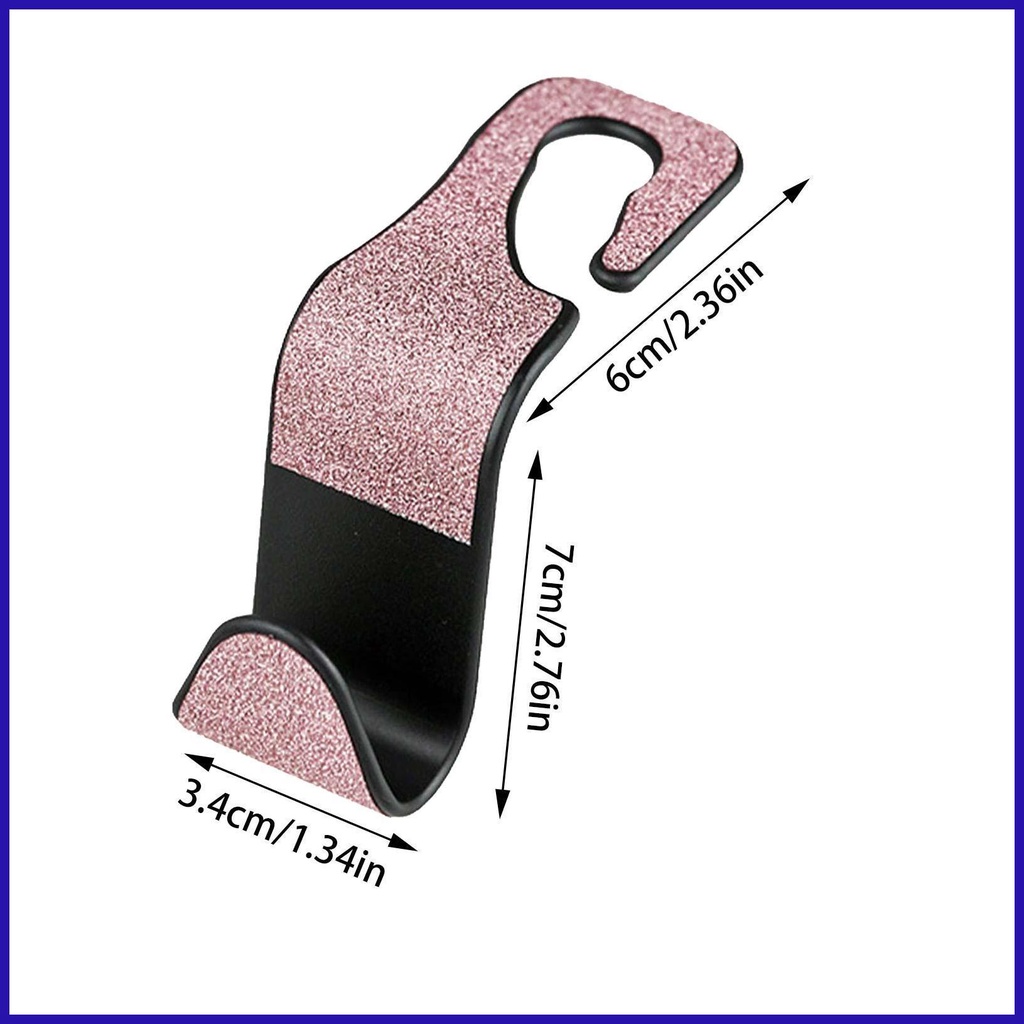 Set 2 Móc Treo Túi Xách / Ghế Ngồi Xe Hơi Họa Tiết Bầu Trời Sao Lấp Lánh