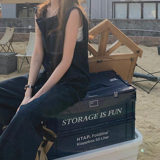 [Hàng Có Sẵn] Quần Yếm Ống Rộng Thời Trang Phong Cách Hàn Quốc Giản Dị Dành Cho Tuổi Teen