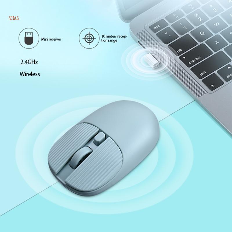 Chuột Quang Không Dây Mini 2 4U Usb Thiết Kế Nhỏ Gọn Dễ Thương
