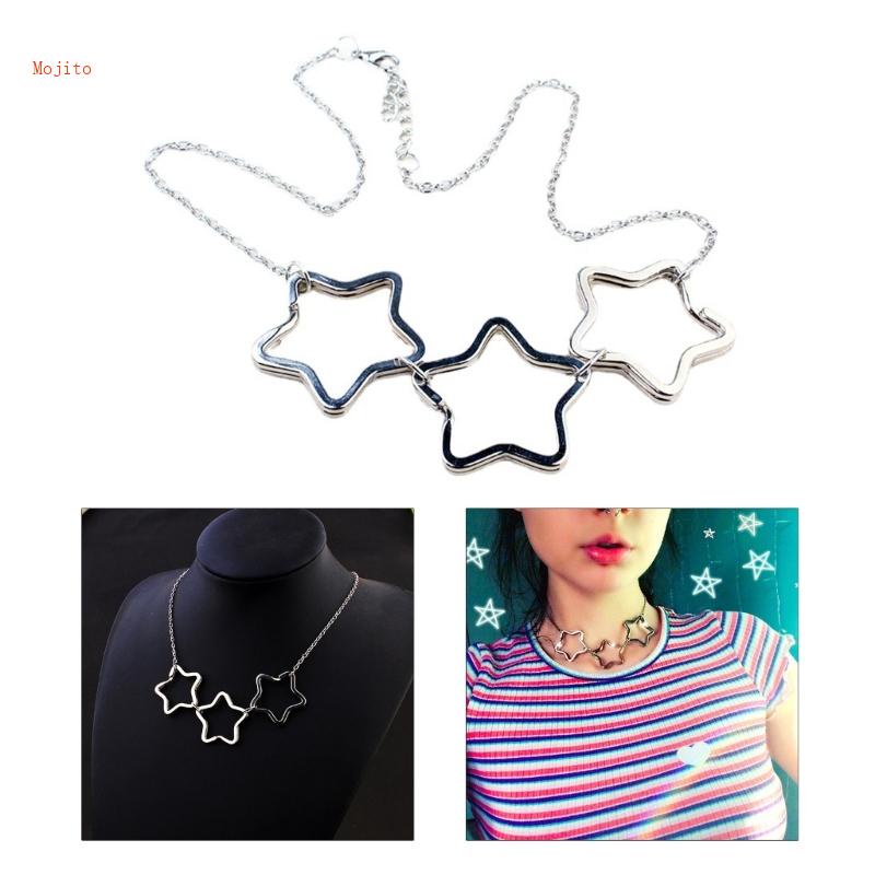 Vòng Cổ Choker Mặt Ngôi Sao Rỗng Phong Cách Steampunk-Big Thời Trang Cho Nam Và Nữ