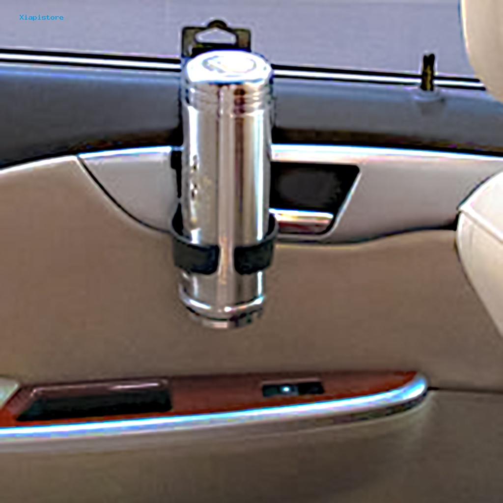 Bộ 2 Giá Đỡ Cốc / Chai Nước Màu Đen Có Thể Điều Chỉnh Gắn Cửa Xe Hơi / Xe Tải