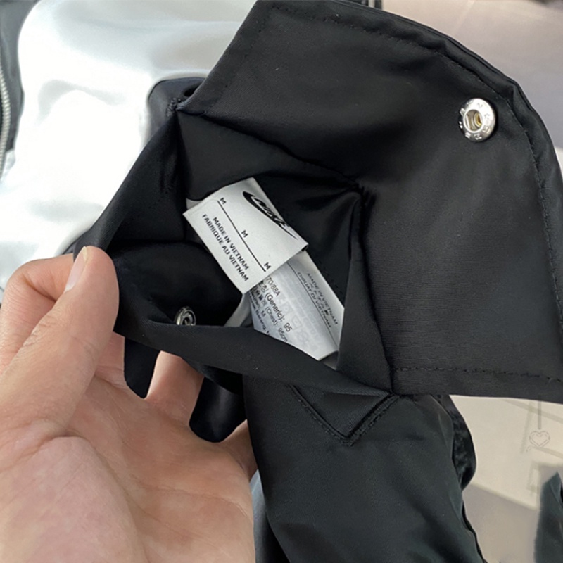 Áo Khoác Bóng Chày Cotton Cổ Đứng Hai Mặt Thêu Logo NlKE Thời Trang Unisex