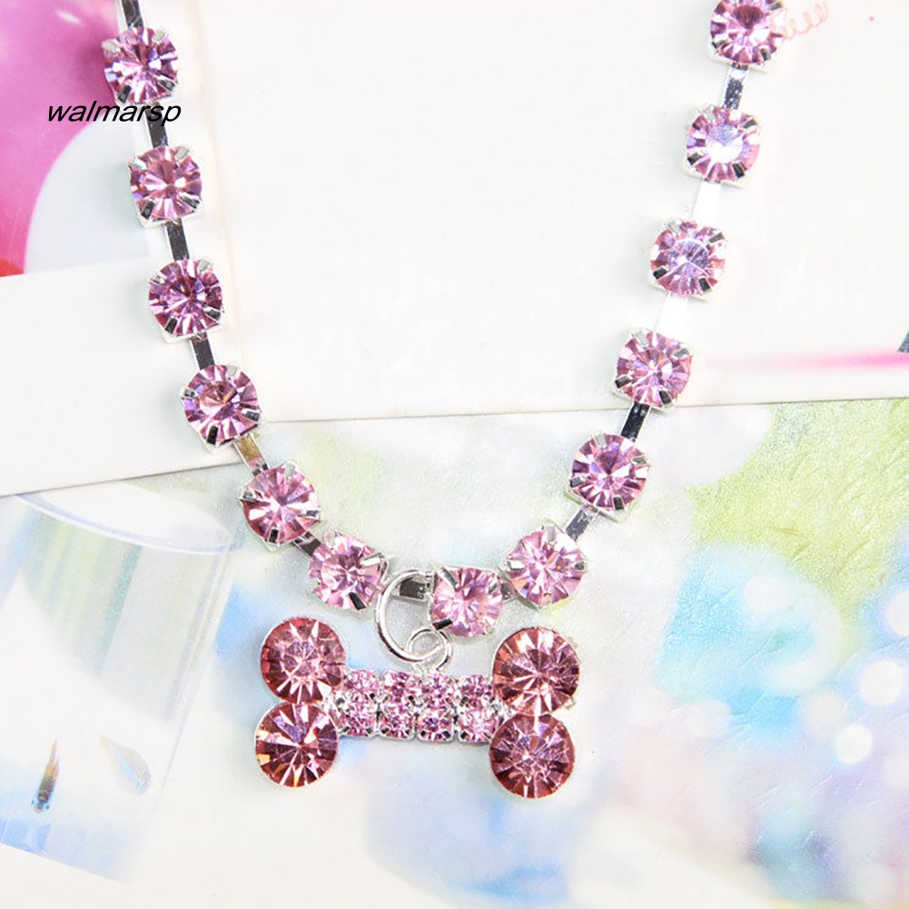 Vòng cổ Mặt Trái Tim Đính Đá Dễ Thương Cho Thú Cưng