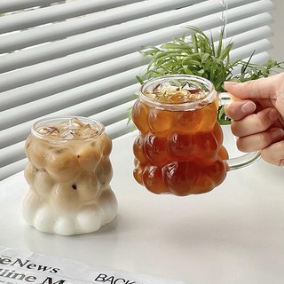 Nho cốc thủy tinh sáng tạo không đều cốc thủy tinh thời trang cà phê nước trái cây cốc uống cốc sáng tạo bộ đồ ăn