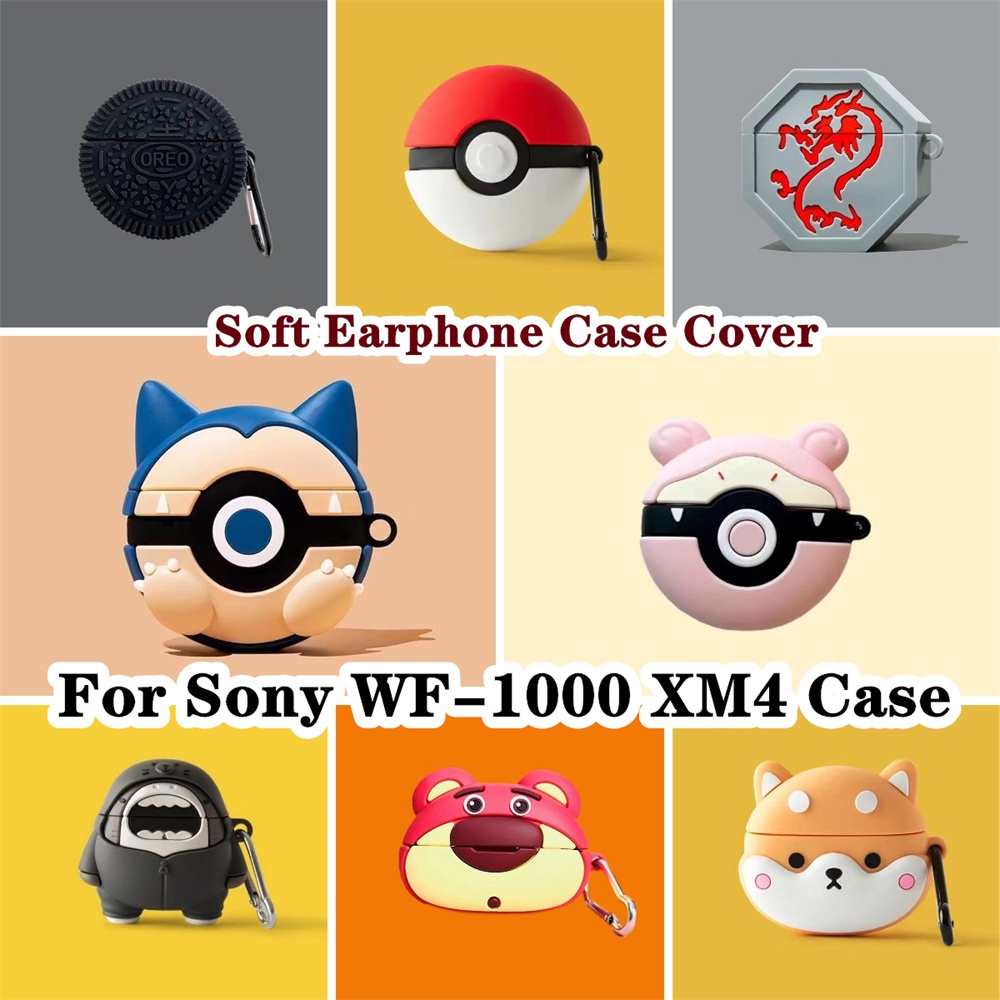 Dành Cho Sony WF-1000 XM4 Ốp Lưng Anime Phong Cách Hoạt Hình Cho Sony WF-1000 XM4 Vỏ Mềm Tai Nghe Vỏ