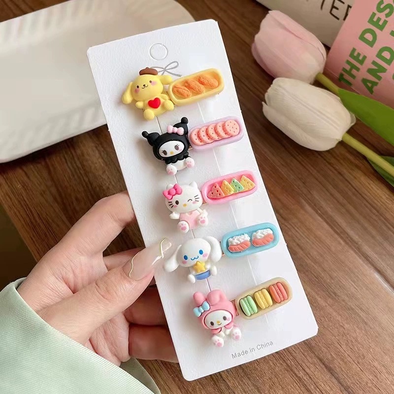 Kẹp Tóc Mái Họa Tiết Hoạt Hình Xinh Xắn Cho Bé Gái