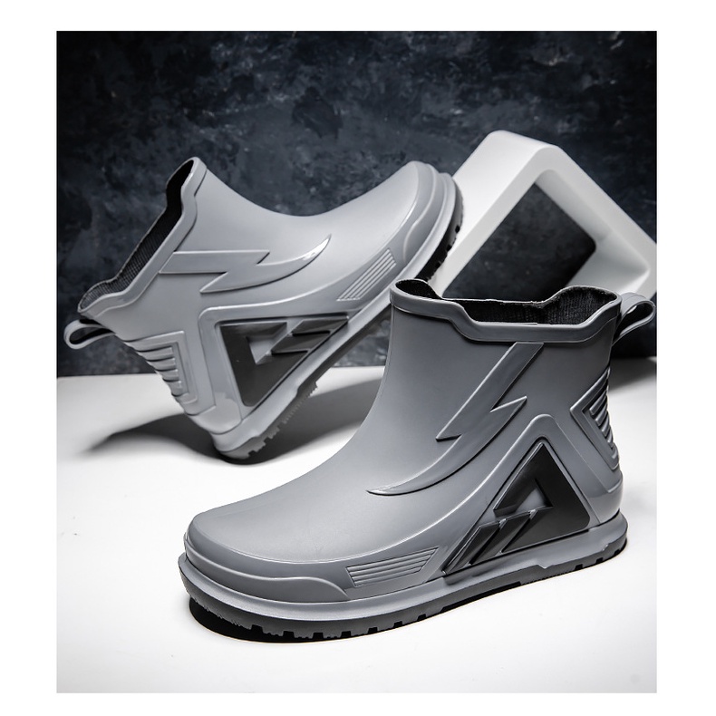 Giày Bốt Cao Su Đi Mưa / Câu Cá Đế Dày Chống Trượt / Thấm Nước Thời Trang Cho Nam Và Nữ