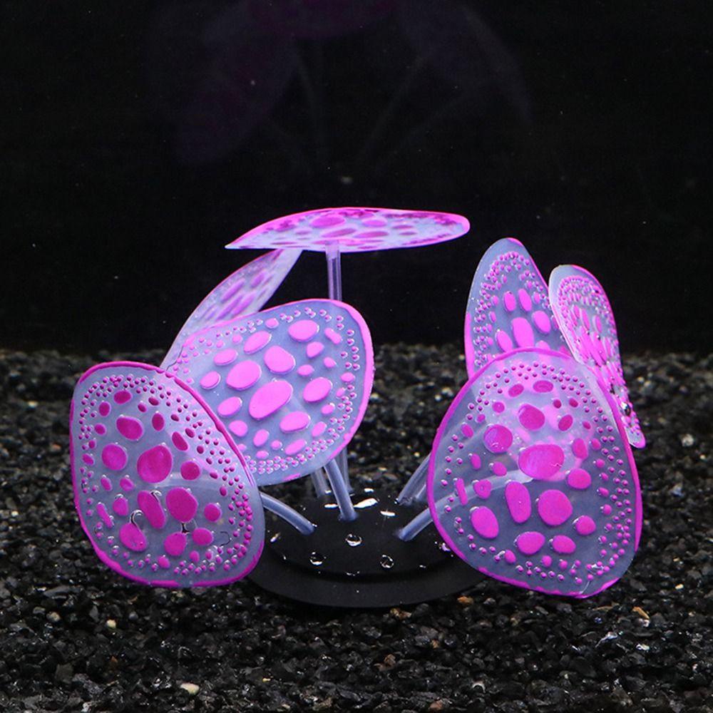 San Hô Silicone Phát Sáng Trong Đêm Dùng Trang Trí Bể Cá