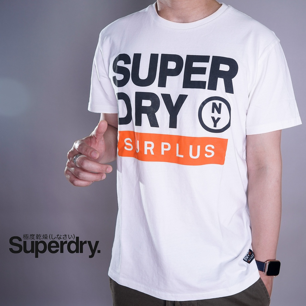 Áo Thun Tay Ngắn Cổ Tròn In Chữ Superdry Thời Trang Mùa Hè Cho Nam Và Nữ