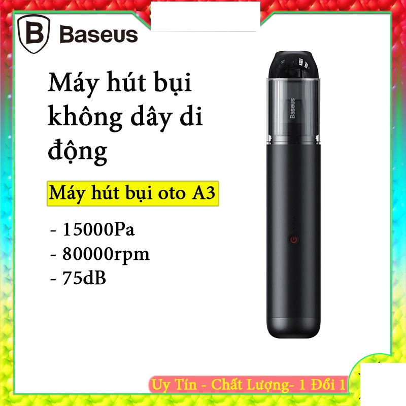 Máy hút bụi cầm tay mini công suất lớn 135W Baseus A3(15000pa, 135W)/Baseus A7(6000Pa (78W - 2000 mA