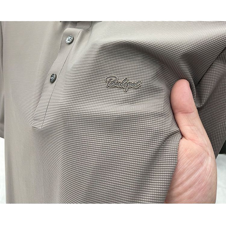 Áo Thun Polo Vải Lụa Lạnh Cổ Bẻ Thời Trang Mùa Hè Cho Nam