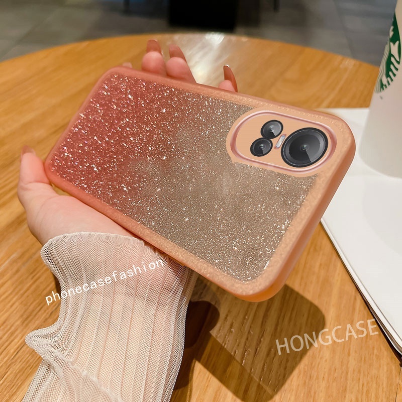 Ốp Điện Thoại Silicon Mềm Phối Bột Kim Tuyến Cho OPPO reno 10 pro Plus + 10pro + Reno10Pro reno10 5G 2023