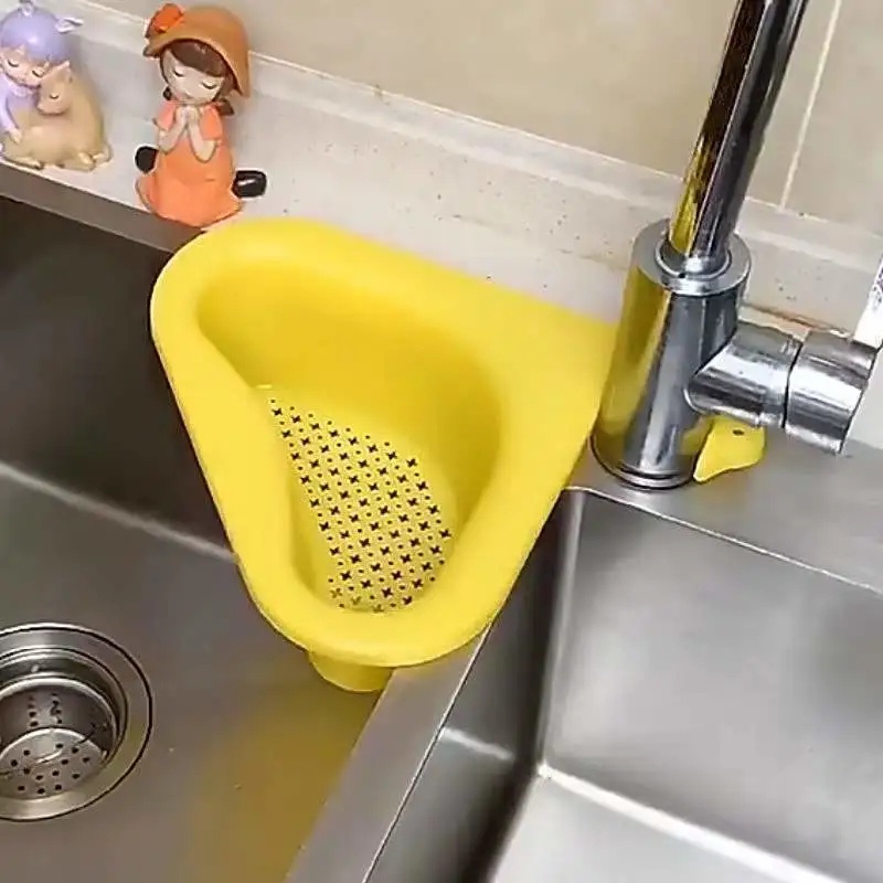 Rổ Tam Giác Dạng Lưới Lọc Rác Bồn Rửa Chén AMIZIN